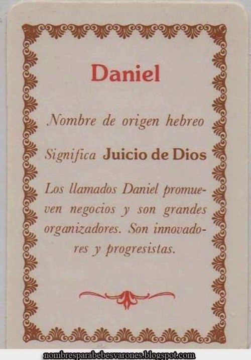 daniel nombre